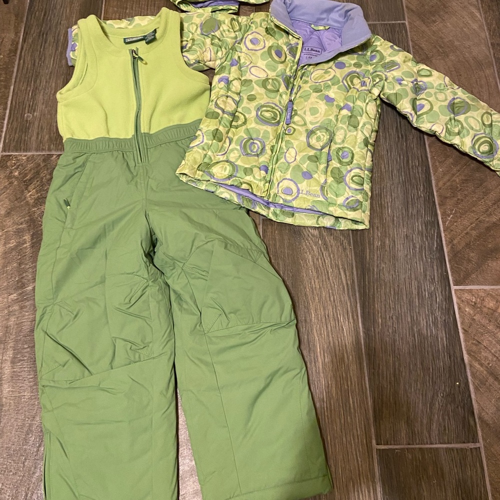 L.L. Bean ski set. Size 6-7 little girls.